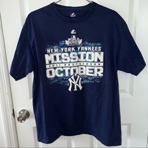 Majestic World Series New York Yankees T-shirt 2011 post season